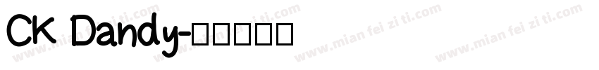 CK Dandy字体转换
